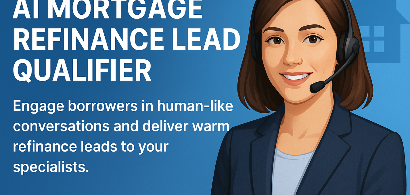 Automate your refinance outreach with our AI for mortgage leads agent that cold-calls existing borrowers