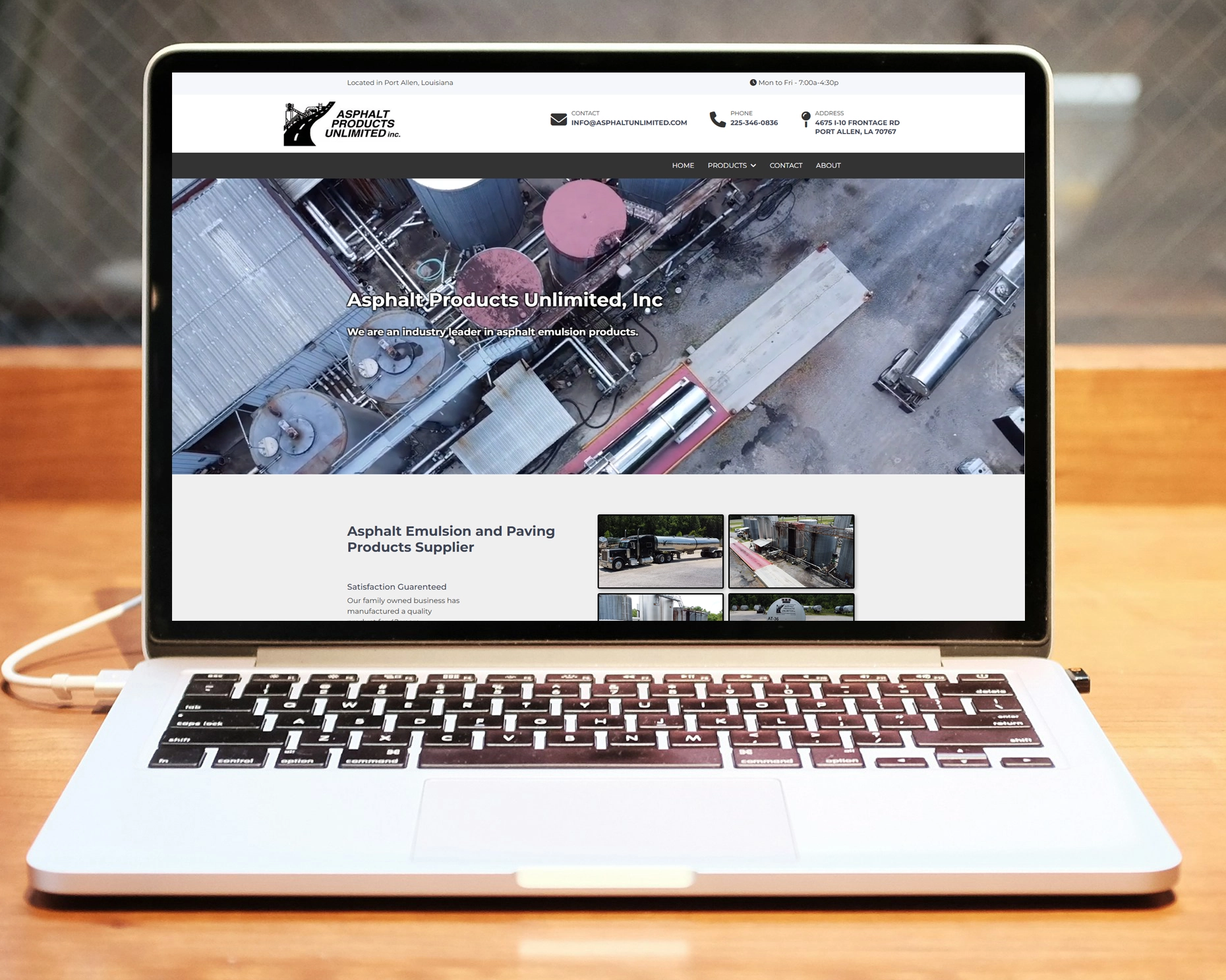 Baton Rouge Web Design for Industrial Business